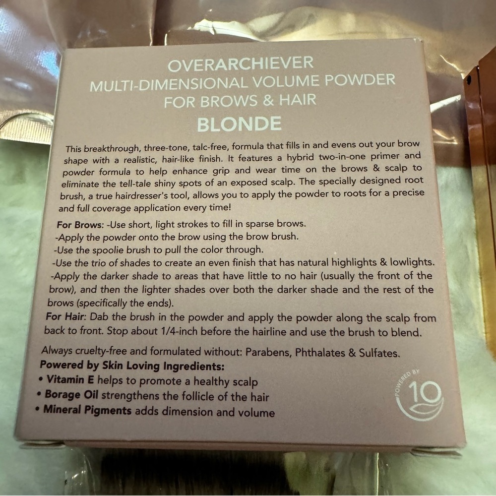 DOLL 10 Overarchiever BLONDE
Multi-Dimentional Volume Pwdr for Brows & Hair NEW - Picture 7 of 14
